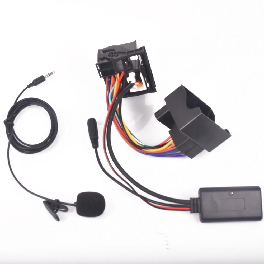 For Peugeot 206 207 307 301 407 For Citroen C4 C5 C6 Berlingo RD4 Radio Harness Microphone Handsfree Bluetooth 5.0 AUX Adapter Radio Accessories 4