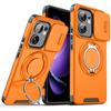 For OPPO Reno 13F Case Magnetic Ring Holder Armor Phone Case for Reno 13F 13 F Reno13F Slide Camera Protect Back Cover