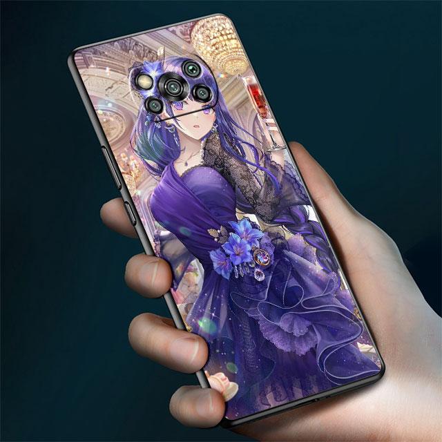 Case For Xiaomi Mi Poco X3 NFC X4 Pro F3 M3 C40 F4 GT M5 M4 F1 11 Lite 11T 10T 9T Silicone Phone Cover Genshin Impact Girl Funda