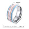 Quanshi 8mm Pierścionek z biżuterią z kolorową flagą PR-033