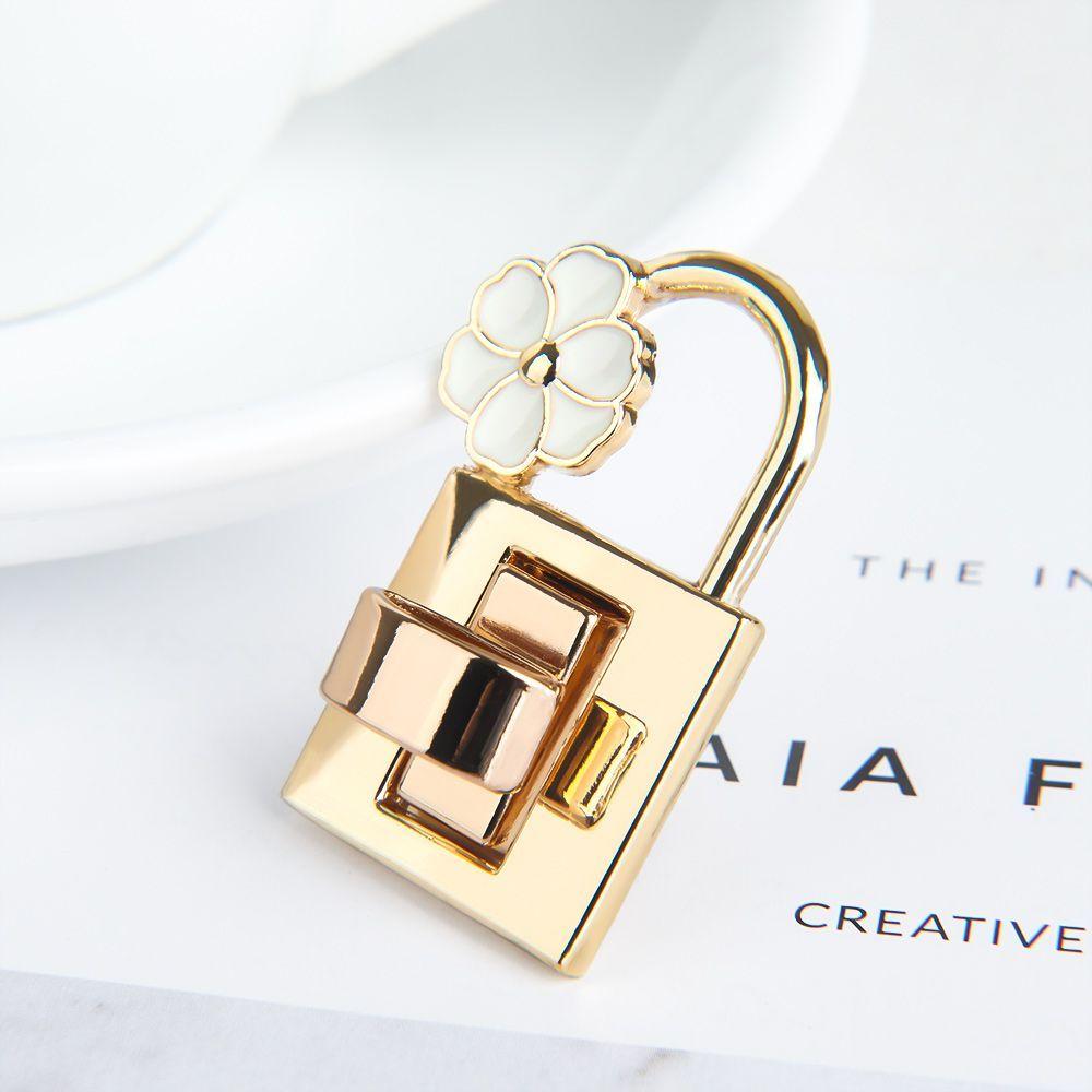 Exquisite Metal Bag Accessories Handbag Flower Turn Lock Hardware DIY Clasp