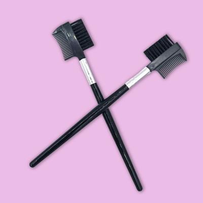 Eyelash Comb Easy To Carry Compact Plastic Useful Double-head Beauty Brow Brush for Ladies