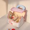 Cute Cottage Makeup Bag Handheld Large Capacity Cosmetics Storage Bag Multifunctional Portable Cosmetic Pouch Travel