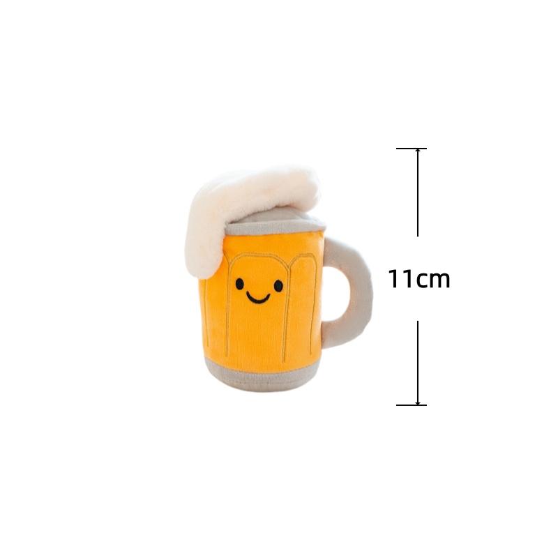 Creative Beer Series Plush Toys Wine Glasses Can Bottle Adorable Simulation Stuffed Toys Kids Toys Birthday Surprise Gifts