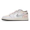 Jordan Air Jordan 1 Low top Vintage Basketball Shoes Women's Pink White 553560-044(Team24-)