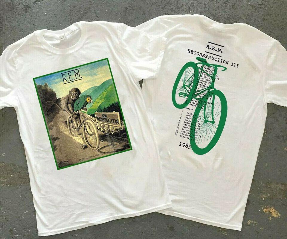 1985 R.E.M. Reconstruction III Tour T-Shirt, 80s REM Rock Band Shirt Unisex T-Shirt S