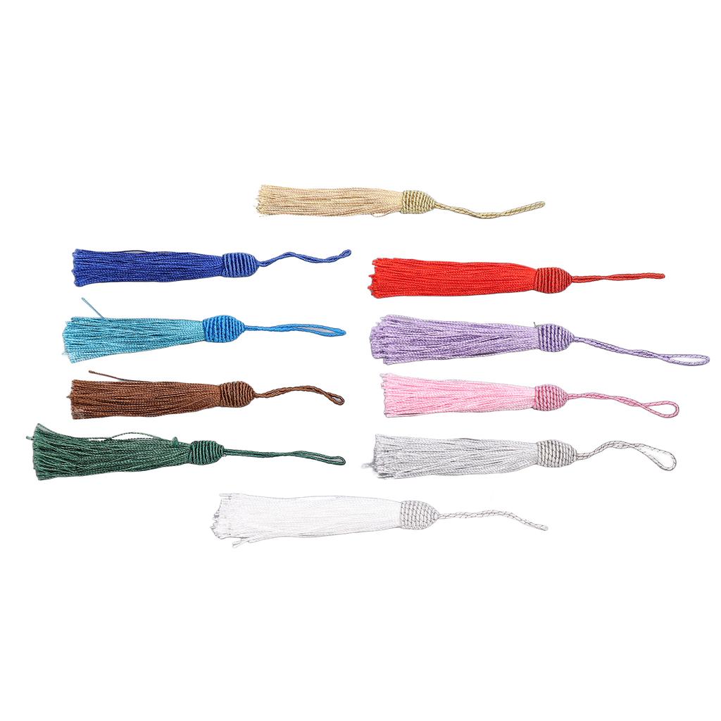 50Pcs Bookmark Tassels Bright Rich Colors Premium Polyester Durable Wide Application Mini Tassels