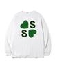 Page Cc Lucky S Print Oversized Long Sleeve White
