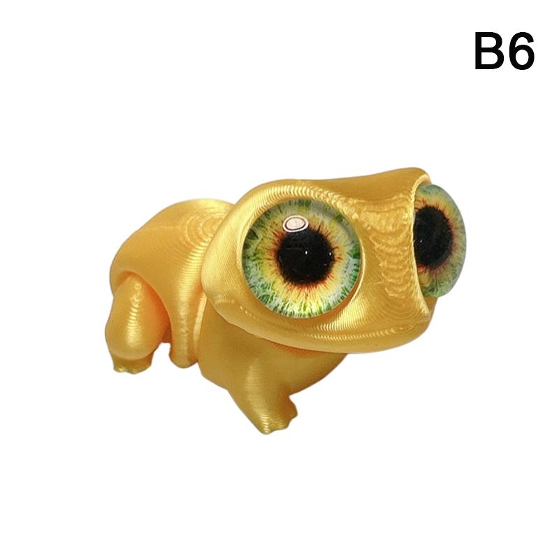 

Напечатанная на 3D-принтере многосуставная лягушка мультяшная кладбищенская лягушка подвижная большеглазая лягушка декор статуэтка украшение для рабочего стола мини-подарок