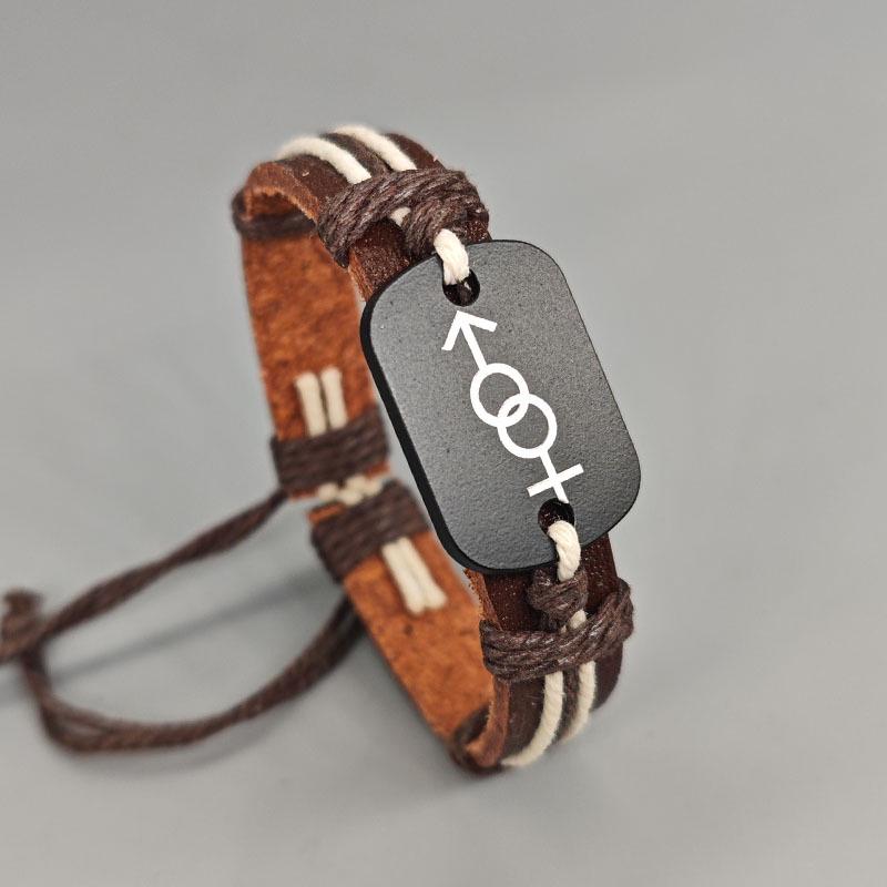 

Ретро Этнический Плетеный Кожаный Браслет - Универсальный Панк Стиль для Пар и Лучших Друзей