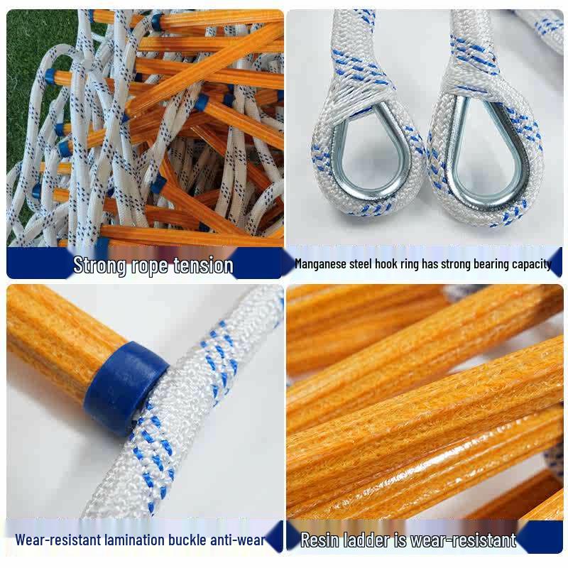 Jundingying 10M Resin Emergency Escape Rope Ladder