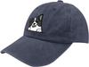 Winking Border Collie Dog Peeking Dad Hat Adjustable Polyester Baseball Cap Casual Unisex Adult