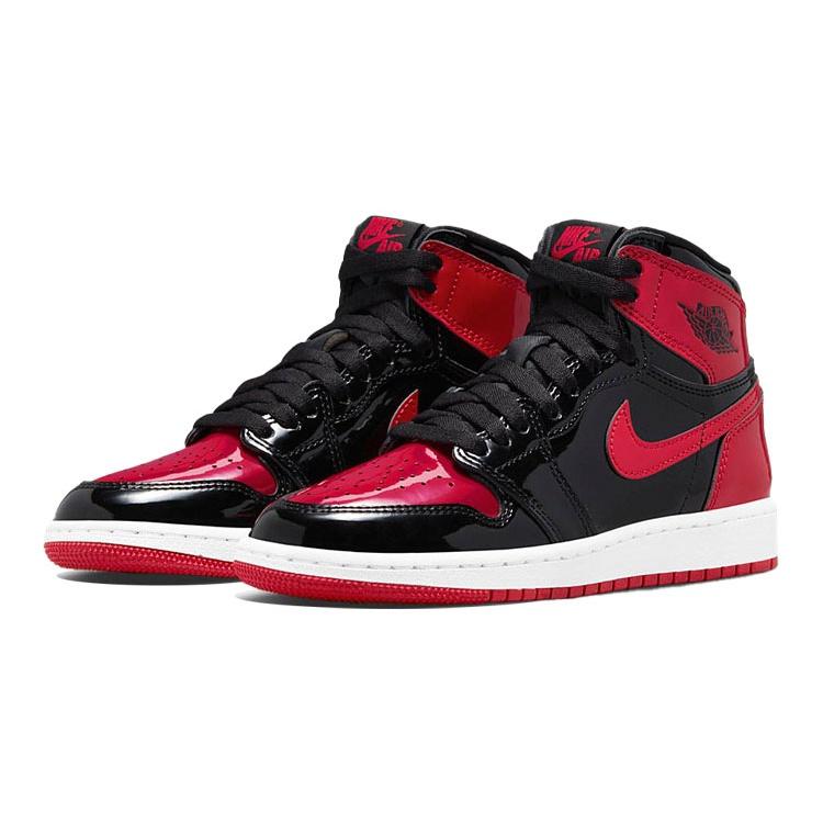 (GS) Air Jordan 1 Retro High OG 'Patent Bred' Kids' 575441-063