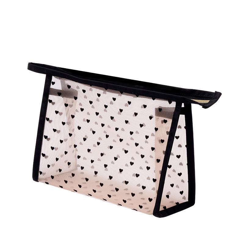 Large Capacity Mesh Cosmetic Travel Bag - Portable Handheld Wash Bag with Custom Logo