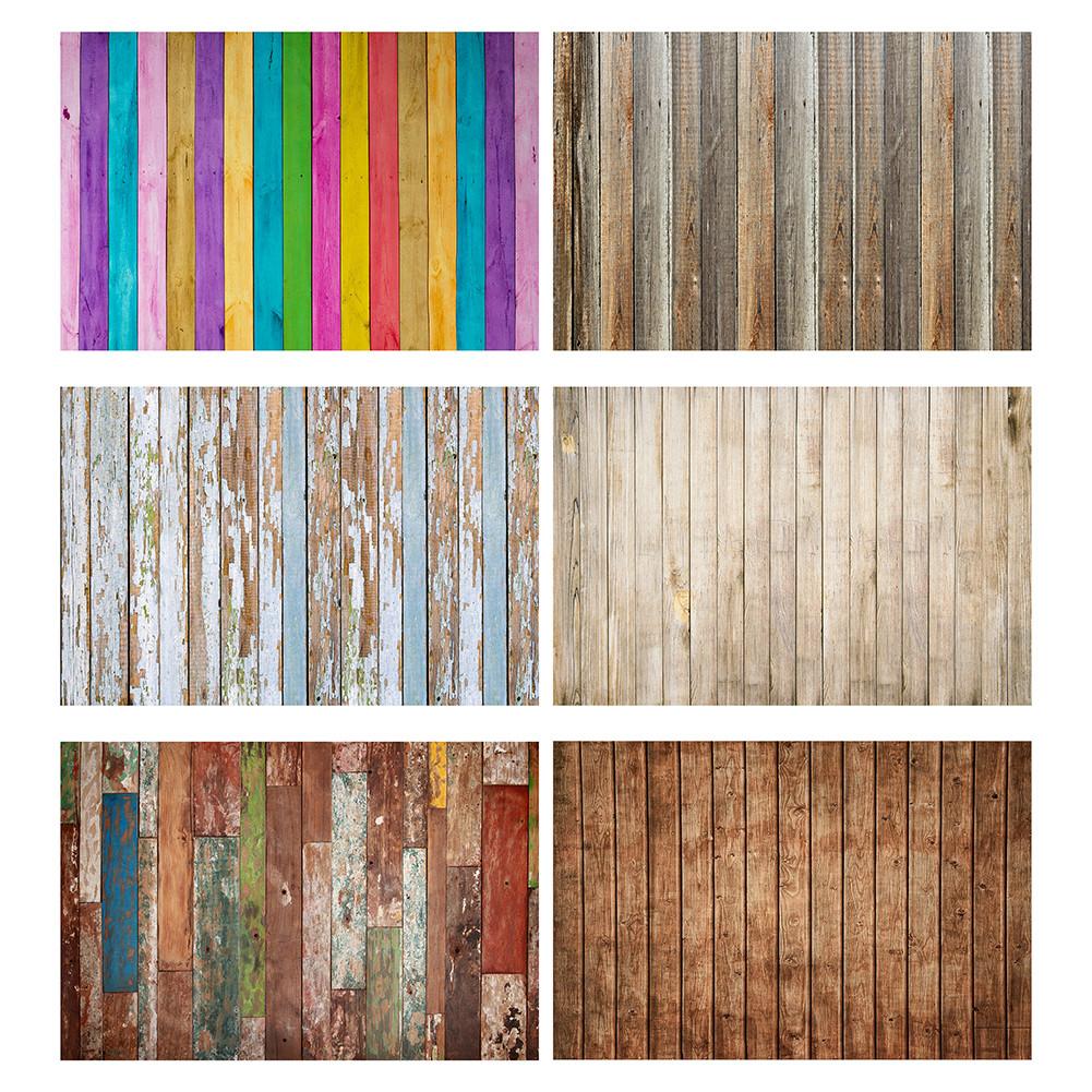 120*80cm/100*70cm Wooden Board Floor Wallpaper Photography Backdrop Kid/Baby Photobooth Prop Studio Background