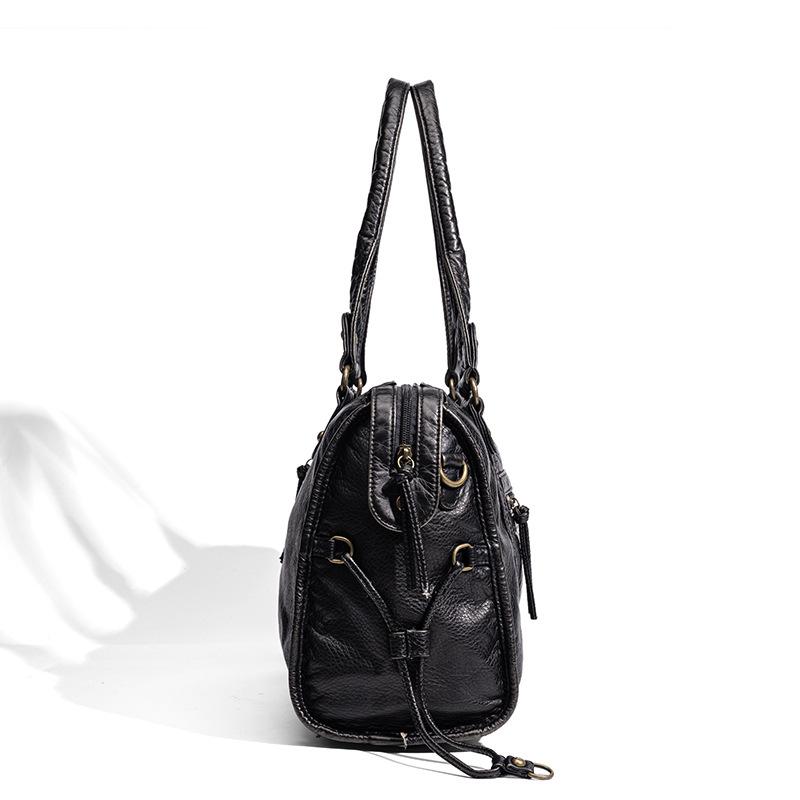Große Damentasche von Y, Lokomotivtasche, Retro-Umhängetasche, Achseltasche, Wäschetasche.