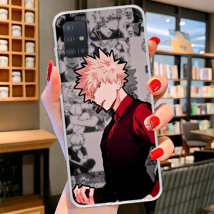 My Hero Deku Cover Phone Case For Samsung Galaxy A12 A22 A32 A52 A72 A02S Phone Case Note 20 Ultra 10 S10 Plus A51 A71 A50S A20S