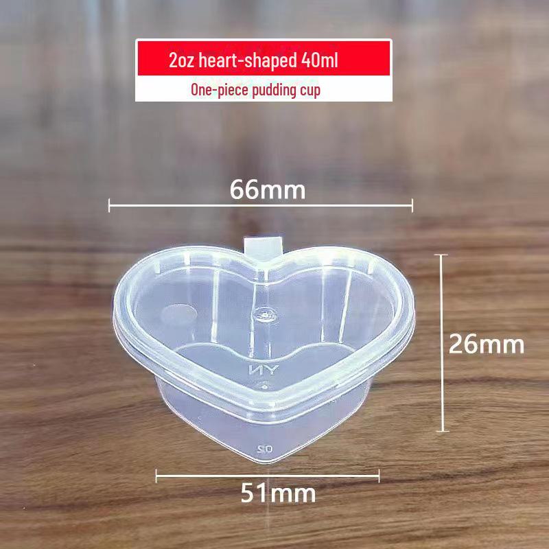 2oz Hong Kong Style Rectangular Chili Oil Slime Sauce Cup - Disposable Seasoning Dish
