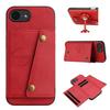 For iPhone 16e Case with Card Slots Kickstand Leather+TPU Phone Cover