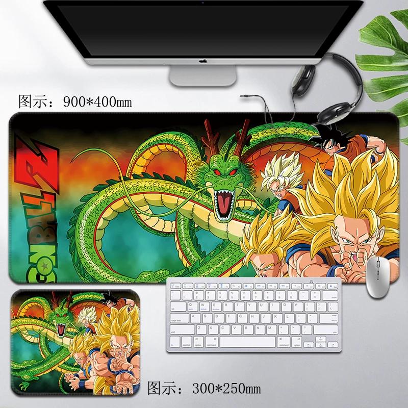 Leder Dragon Ball Mauspads Wasserdicht Son Goku Druckmuster Herren Computer Peripherie Zubehör Große Größe Gaming Tastatur Büro Schreibtischmatte
