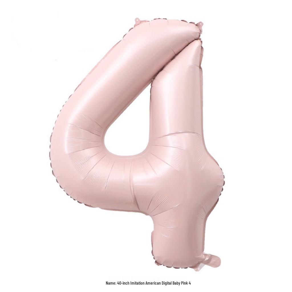 40-Inch Cream Number Balloon for Kids' First Birthday Party Decoration