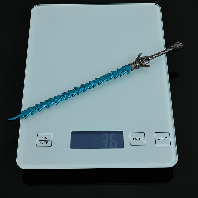 22cm/8.66in Crack Whip Nezha: The Demon Child’s Rebellion Shen Gongbao Weapon Model Ornaments Toys Anime Peripherals Boy Gifts