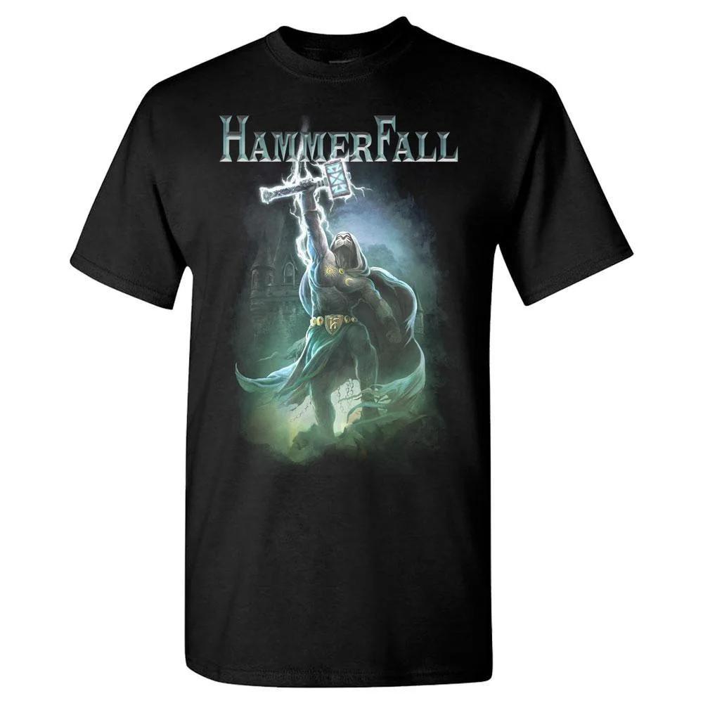 Vintage Hammerfall Band Black Heavy Cotton All Size T-Shirt Adults PP298 Unisex T-Shirt M