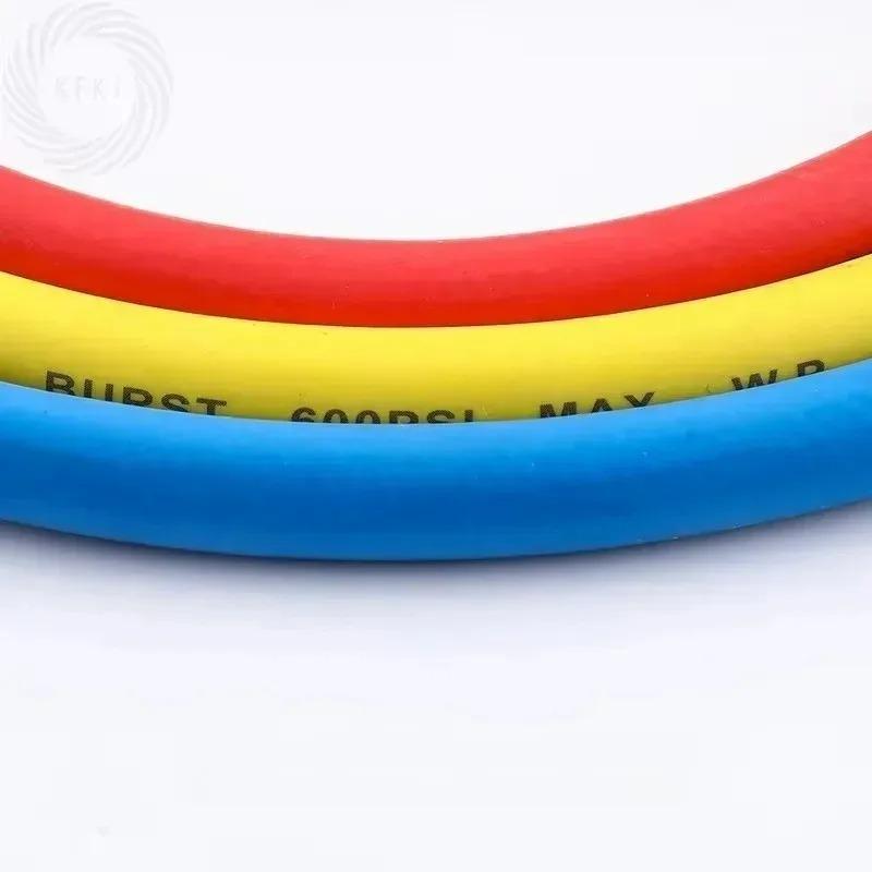 0.9M-1.8M AC Fit A Set for R134A R12 R22 Refrigerant Air Conditioning Manifold Gauge Charging Hose Tube Kit Hose Low Loss New