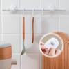 Self Adhesive Curtain Rod Holder No Drilling Rod Hanger Nail Free Adjustable Curtain Rods Hooks for Bathroom Kitchen