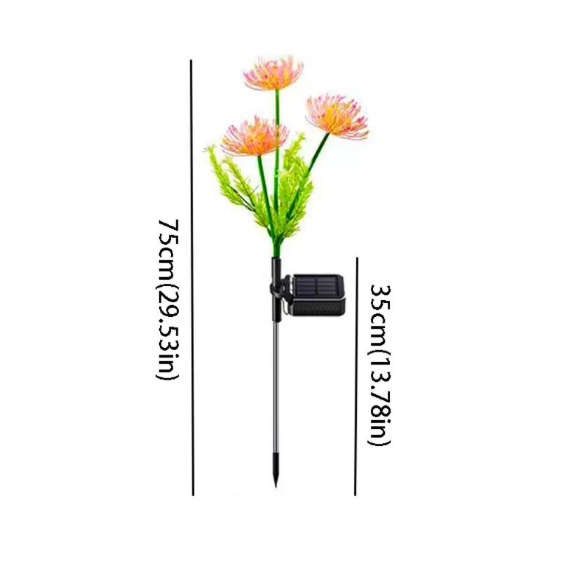 Outdoor Solar Shore Flower Lights, Waterproof LED Garden Stake Lamps, Decorative Landscape Lighting for Courtyard Lawn Patio Yard Decor