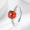 925 Silver Romantic Millennium Cut Dahlia Cut High Carbon Diamond Twist Ring