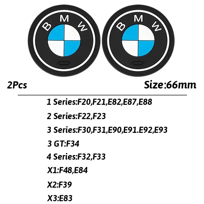 BMW 2Pcs Car Cup Holder Anti-Slip Coaster Pad Interior Accessories For BMW M G30 G32 G01 G02 G05 G06 G07 G26 G23 G22 F40 F20 G08