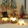 Weihnachts-Stil LED-Licht Puppen-Anhänger Weihnachtsbaumschmuck Nikolaus Wichtel Plüschpuppe Neujahr Xmas Party Dekoration Zubehör