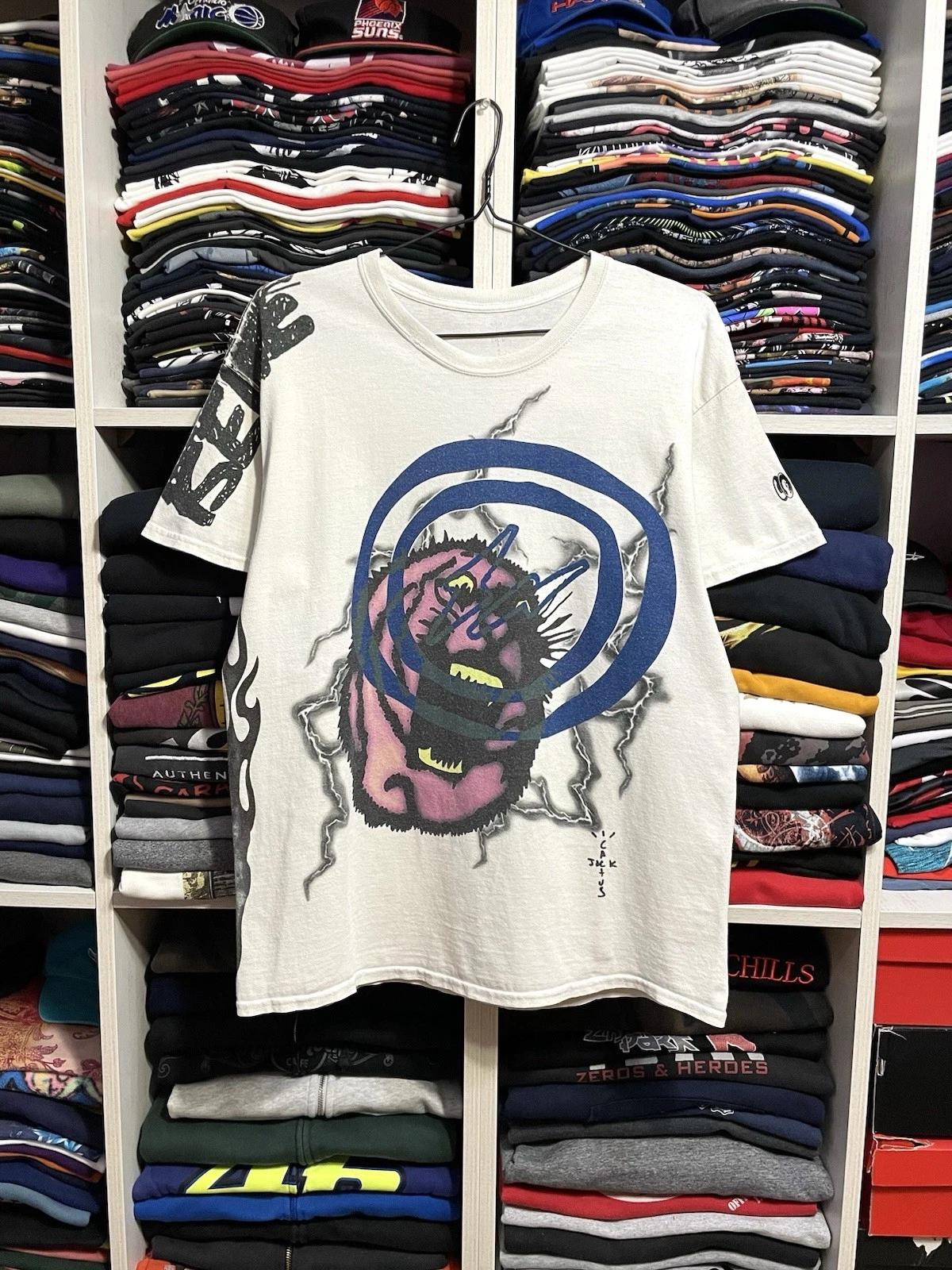 Футболка Travis Scott Cactus Jack Fragment Design Sunrise Размер M Белый XL