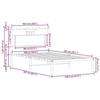 VidaXL Cadre de lit sans matelas chêne sonoma 100x200 cm 4106787