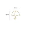 30pcs Umbrella Shape Paper Clip Creative Cute Bookmark Metal Color Cartoon Paper Clips for Planner Office Stationery