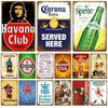 Vintage Poster Cocktail Tin Signboard Metal Signboard Decorative Wall Art Home Decoration Bar Club People Cave Iron Painting