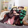 Japanese Anime Demon Slayer Printed Blanket Living Room Bedspread Sofa Travel Office Throw Blanket Quilt 5 Size