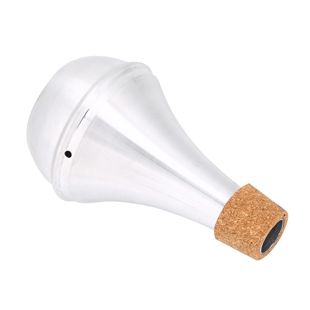 Aluminum Alloy & Cork Practice Trumpet Mute Brasses Musical Instrument Part Accessory