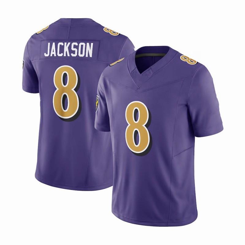 Baltimore Ravens 8 JACKSON 22 HENRY Football Jersey Embroidered Sports Uniform