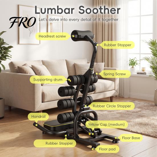 Compact Stretching Device Inversion Table, Ergonomic Back Stretcher, Equipment Relieves Pain, Stretch The and Stretcher Neck, 330 Lbs Weight