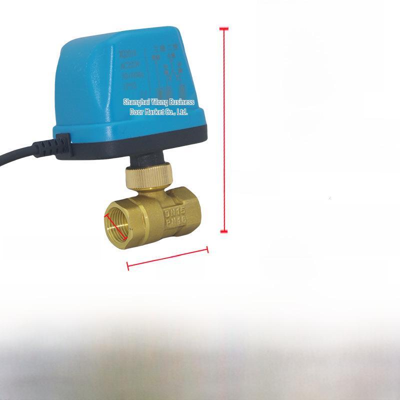 AMECO Miniatur Elektrisches Zweiwege-Kugelventil für Klimaanlagen - Erhältlich in 4 und 6 Punkten, DN15 DN20