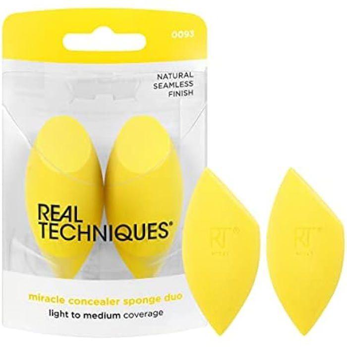 Real Techniques Miracle Concealer Sponge, Makeup Blending Sponge For Liquid &amp; Cream Concealer, Elongated Shape For Precise