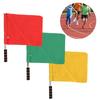 Competition Referee Signal Flag Performance Sports Order Handflag Stainless Steel Flagpole