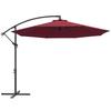 3m Water Resistant Terylene Hanging Parasol Wine Red