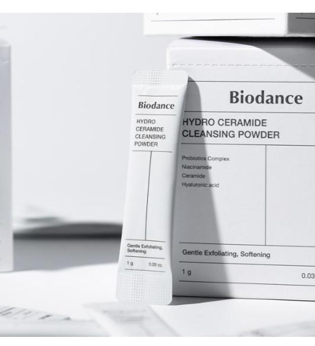

Biodance Hydro Ceramide Cleansing Powder 30ea – Gentle Powder-to-Foam Cleanser 1 box (30ea)