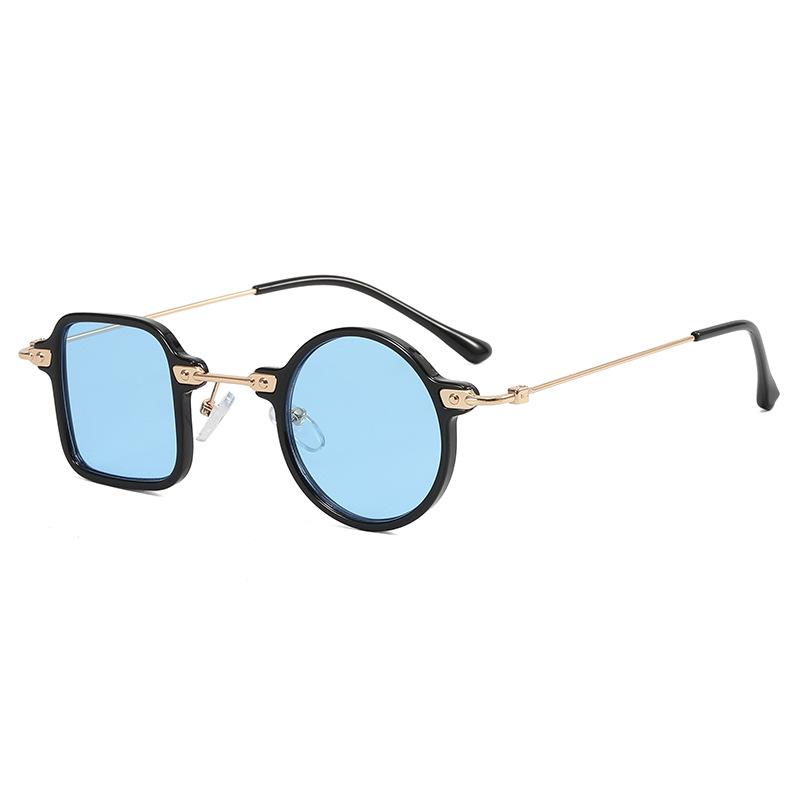Fashion Trendy Woman Sun Glasses  Material Irregular Shape Sunglasses Men Punk Stylish Vintage Sunglasses