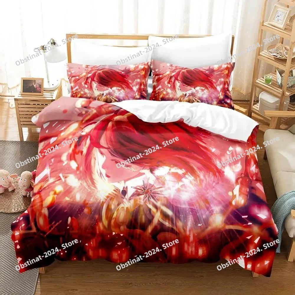3D Print Anime Houseki no Kuni Bedding Set Printed Duvet Cover Pillowcase Single Double Style Queen King Size Sets