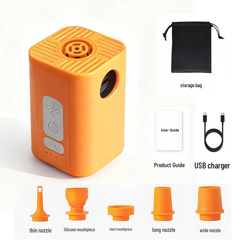 Dual-Use Wireless Charging Inflator Pump for Air Mattresses, Swimming Rings & Vacuum Storage Bags