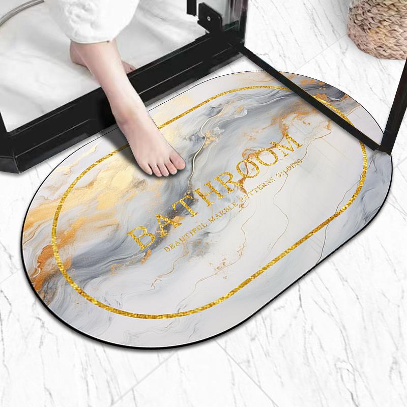 Diatom Mud Bath Absorbent Mat Household Simple Toilet Toilet Door Cushion Absorbent Non-slip Quick Drying Mat
